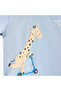 Giraffe Print T-shirt with Short Sleeves - 3