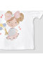 Printed T-shirt with Puff Sleeves - 4