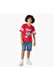 Sonic The Hedgehog Print V-neck T-shirt with Short Sleeves - 2