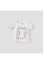 Floral Print T-shirt with Puff Sleeves