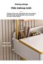Modern dressing table with LED makeup mirror and 3 storage drawers, 100×40×120 cm (SHARPDO) - 7