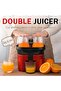 Double Electric Citrus Juicer — Slow Masticating Wide-Mouth Juicer for Grapefruit, Lime, Orange, L - 4
