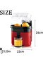 Double Electric Citrus Juicer — Slow Masticating Wide-Mouth Juicer for Grapefruit, Lime, Orange, L - 2
