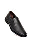Genuine Leather Black Casual Men's Shoes Rubber Sole - Tuna 0668 - 2