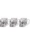 Istekana Tea Mug Set 6Pc, Porcelain, Assorted Color Decorated Design