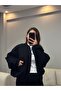 Crop Sweatshirt-Bomber Style