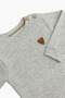 Boys Girls Children's Soft Flexible Comfortable Ribbed Buttoned Bottom Top Set - 2