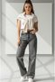 Piko Women's Power Lycra Women's Smoked High Waist Loose Leg Loose Jans Jeans
