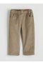 Rmz Farkiyla Beige Velvet Baby Boy Shirt and Pants - 5