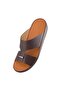 A E T Handmade Arabic Sandals For Men, Outdoor Mens Slippers, Full Genuine Softy Leather with Buckle - 3