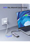 محول طاقة USB-C إلى HDMI + 3 منافذ USB 3.0 A + PD، طول 15 سم، لون رمادي - 3