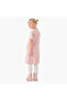 Collared Short Sleeves Midi Dress with Checked Design - 3