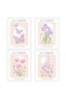 ALAYRA Le Jardin Posters Flower Posterpink Wall Art Butterfly Poster Inchx4 Unframed30X40 CM