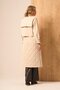 Women's Quilted Garnished Trench Coat Beige 31253 - 5