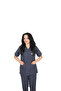 D/114 Unisex Doctor Nurse Student Alpaca Fabric Scrubs Set - 4