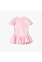 Solid Dress with Puff Sleeves and Balloon Hem - 2