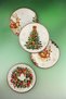 Retro New Christmas 4 Piece Porcelain Serving Plate - 2