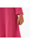 Peter Pan Collar Long Sleeves Knee Length Dress with Bow Detail - 5