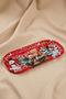New Year's Concept Metal Oval Tray 3-Piece Snack Bowl, Presentation and Serving Set - 4