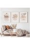 ALAYRA Arabic Peace Patience Gratitude Calligraphy Poster Islamic Wall Art Pictures Gold Decorative Canvas Paintings Home Wall Decor 50X70Cmx3Pcs No Frame50X70 CM