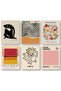 ALAYRA Matisse Wall Art Prints Set of 6, Abstract Matisse Wall Art Exhibition Posters Black Beige Yellow Women Body Line Art Flower Market Art Prints, Boho Canvas Matisse30X40 CM