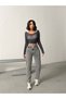 Kar Black Front Asymmetric Belt Detail Mom Jeans - 3