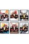 ALAYRA Formula 1 Racing Car Wall Art Formula Racing Poster Race Car Wall Decor Set of 6 Unframed (8''x10'') Supercar Poster Man Cave Boys Room Wall Decor20X25 CM