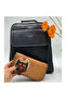 Simple Pattern Unisex Black Bag, Cat Love Mustard Large Wallet Can Be Carried on Both Back and Crossbody, Ethnic Boho - 4