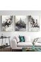ALAYRA Islamic Pictures, Quran Pictures, Arabic Calligraphy Painting Poster, Black Gold Marble Background Wall Art Canvas, Living Room Decor ( x 3, Abstract Calligraphy)40X60 CM