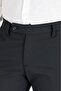 Men's Premium Black Ankle Length Relaxed Fit Slim Fit Fabric Trousers - 5