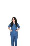 D/114 Unisex Doctor Nurse Student Alpaca Fabric Scrubs Set - 4