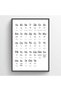 ALAYRA Russian Alphabet Print Nursery Alphabet Canvas Wall Art Nursery Wall Art Prints Black and White Educational Posters Kid Alphabet Nursery Art Print Painting for Kids Room61X40.6 CM