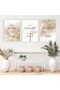 ALAYRA Islamic Canvas Pictures, 3 Pieces Arabic Calligraphy Poster, Decoration Items for Living Room, Canvas Painting Wall Art Living Room Bedroom Decoration Picture Poster No40X60 CM