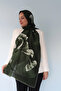 Efza Crepe Silk Shawl 70X190 cm - Green - 2
