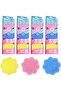 Flower Scrub Sponges Pack of 9 Non-Scratch Cleaning Sponges for Kitchen and Household Use