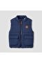Tiger Applique Gilet with Zip Closure and Pockets