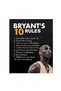 ALAYRA Kobe Bryant Rules,Kobe Bryant Canvas Wall Art,Motivational Basketball Posters, Basketball Player Posters,LA Lakers Decorations for Boys Room Unframed(/)61X45.7 CM