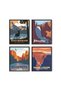 ALAYRA Vintage National Parks Poster Set National Parks Art Prints Nature Wall Art, and Mountain Print Set Abstract National Park Prints, Mountain Posters, Nature Prints, 8"x10"20X25 CM