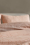 Nola Easy Comforter Duvet Cover Set Double Size Cappucino - 7