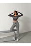 Kar Black Front Asymmetric Belt Detail Mom Jeans - 4