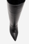 Women's Pointed Toe Heeled Boots Real Leather Rg 5507 Black - 2