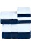 Venice Towel Set of 8 Blue and White - 2