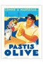 ALAYRA Island Art Pastis Olive Aperitif - The Milk of Provence France - Vintage French Advertising Poster by Marc c.1936 - Master Print 9in x 12in30.5X22.9 CM