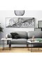 ALAYRA Silver Marble Background Islamic Arabic Calligraphy Pictures Decoration, Allah Quotes Islamic Poster Canvas Painting, No Frame ()120X40 CM