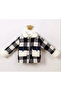 Newborn Baby Plaid Fur Coat Unisex - 3