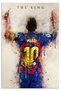 ALAYRA Inspirational Motto Quote for Lionel Poster Famous Football Legend Players Posters Soccer Superstar Poster Sports Wall Art Lio Messi Pictures Artwork for Fans Gift Boys45.7X30.5 CM
