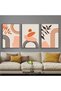 ALAYRA Modern Bohemian Abstract Poster Wall Decoration, Beautiful Botanical Pictures Poster Wall Art, Minimalist Wall Poster Set - Frameless (Wall Picture-08. x 3 Pieces)40X60 CM