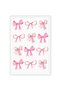 ALAYRA Trendy Pink Bow Posters Light Pink Bow Prints Painting Balletcore Girl Canvas Wall Art Funky Coquette Preppy Aesthetic Wall Decor For Bedroom Living Room Unframed40.6X61 CM