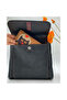 Simple Pattern Unisex Black Bag, Cat Love Mustard Large Wallet Can Be Carried on Both Back and Crossbody, Ethnic Boho - 3