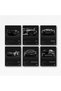 ALAYRA Super Car Posters Wall Art For Boy's Bedroom Racing Car Aventador SVJ VENENO COUNTACH Collection Posters Set Of 6,Unframed ()30X40 CM